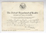 1918-09-13, Ephemera by Detroit City Commissioner