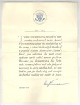 Presidential Service Letter by Jack P. Bell