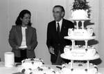 Liz Lin and Irvin C. (Ernie) Chapman at the Chapman College 124th Anniversary, Orange, California, March 4, 1985