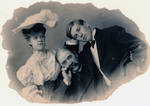 Charles C. Chapman with his daughter Ethel and son Stanley, ca. 1905.