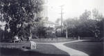Garden of the Chapman Park Hotel, Wilshire Boulevard, Los Angeles, 1935
