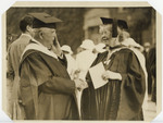 C. C. Chapman and Mary Carr Moore at Chapman College graduation, 1937
