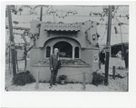 Chapman at his Old Mission oranges display