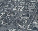 Aerial view of the Chapman College residence halls, Orange, California