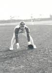 1975 Chapman College Panthers baseball team member prepared to catch a ball