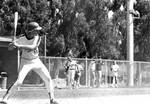 Chapman College baseball player at bat
