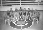 1974-75 Panthers basketball team and Chapman College officials, Orange, California
