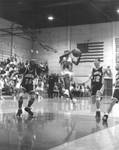 Basketball game in the Hutton Sports Center, Chapman College, Orange, California
