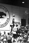 Nigel Wallace, Panthers basketball team, Chapman College gym, Orange, California, 1983
