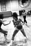 Leslie Hayes, junior forward, 1982-83 women's basketball team, Chapman College, Orange, California
