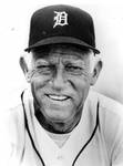 Sparky Anderson, keynote speaker for the 1986 Athletic Hall of Fame awards banquet, Chapman College, Orange, California.