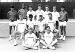 Tennis team, Chapman College, Orange, California, ca. 1982