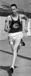 John Hamson, track team member, Chapman College, Orange, California, 1956
