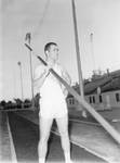 Bob Maimbourg, track team member, Chapman College, Orange, Californa, 1964