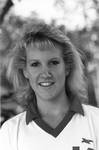 Kathy Lane, member of the volleyball team, 1985-86 season