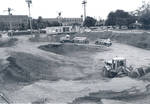 Construction of the Hutton Sports Center, Chapman College, Orange, California, 1977