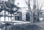 Morlan Residence Hall, married student apartments and dining hall, Chapman College, Orange, California