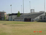 Old Chapman Stadium bleachers and field, Chapman University, Orange, California