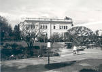Wilkinson Hall and Gentle Soring Fountain, Chapman College, Orange, California