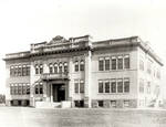 First building of Orange Union High School, Orange, California, now Wilkinson Hall, Chapman University