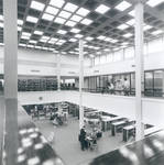 Interior of the Thurmond Clarke Memorial Library, Chapman College, Orange, California
