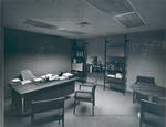 Librarian's office in the Thurmond Clarke Memorial Library, Chapman College, Orange, California