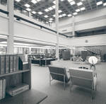Interior of the Thurmond Clarke Memorial Library, Chapman College, Orange, California