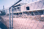 Demolition of the Thurmond Clarke Memorial Library, Chapman College, Orange, California, 2003