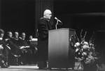 William E. Kennedy speaking at Midyear Commencement, 1977