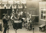 Studio set for Lucius Henderson silent film