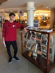Display of books relating to The Border curated by student Hakeem Wakil ('21)