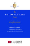 2026 Phi Beta Kappa Induction Ceremony Program