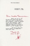 Henri Temianka Correspondence; (borge) by Victor Borge