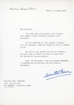 Henri Temianka Correspondence; (chirac)