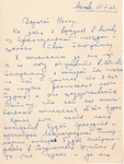 Henri Temianka Correspondence; (doistrakh) by David Oistrakh