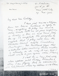Henri Temianka Correspondence; (coolidge) by Elizabeth Sprague Coolidge