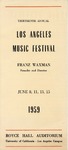 Henri Temianka (Concert Programs) by University of California, Los Angeles