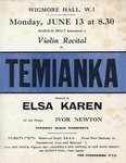 Henri Temianka (Concert Programs) by Harold Holt