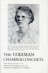 Henri Temianka (Concert Programs) by Coleman Chamber Music Association