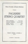 Henri Temianka (Concert Programs) by Music Society of Santa Barbara