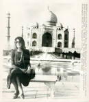 Nancy Kissinger In Front of Taj Mahal