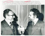 Henry Kissinger With Saudi Arabia Oil Minister Sheikh Zaki Yamani