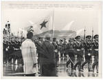 Nixon with Soviet President Podgorny in Moscow