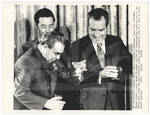 Nixon and Brezhnev Toast Agreement