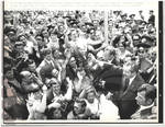 Nixon Waves to Crowd in Red Square