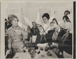 Pat Nixon Visits Russian Students