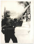Khmer Rouge Soldier Carries Flag