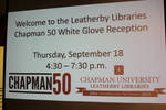 Chapman 50 White Glove Reception