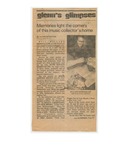 Undated, newspaper clipping, Glenn's Glimpeses